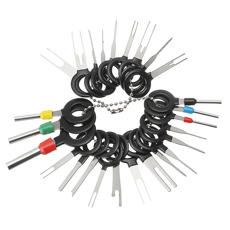 26Pcs/Set New Car Terminal Removal Electrical Wiring Crimp Connector Pin Extractor Kit Automobiles Terminal Repair Hand Tools 
26Pcs/Set New Car Terminal Removal Electrical Wiring Crimp Connector Pin Extractor Kit Automobiles Terminal Repair Hand Tools