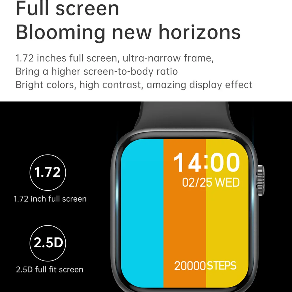 T800 Smartwatch Men 1.72 Inch Screen Bluetooth Call Dual UI DIY Watch Face Weather Forecast Smart Watch Women For Android
T800 Smartwatch Men 1.72 Inch Screen Bluetooth Call Dual UI DIY Watch Face Weather Forecast Smart Watch Women For Android
