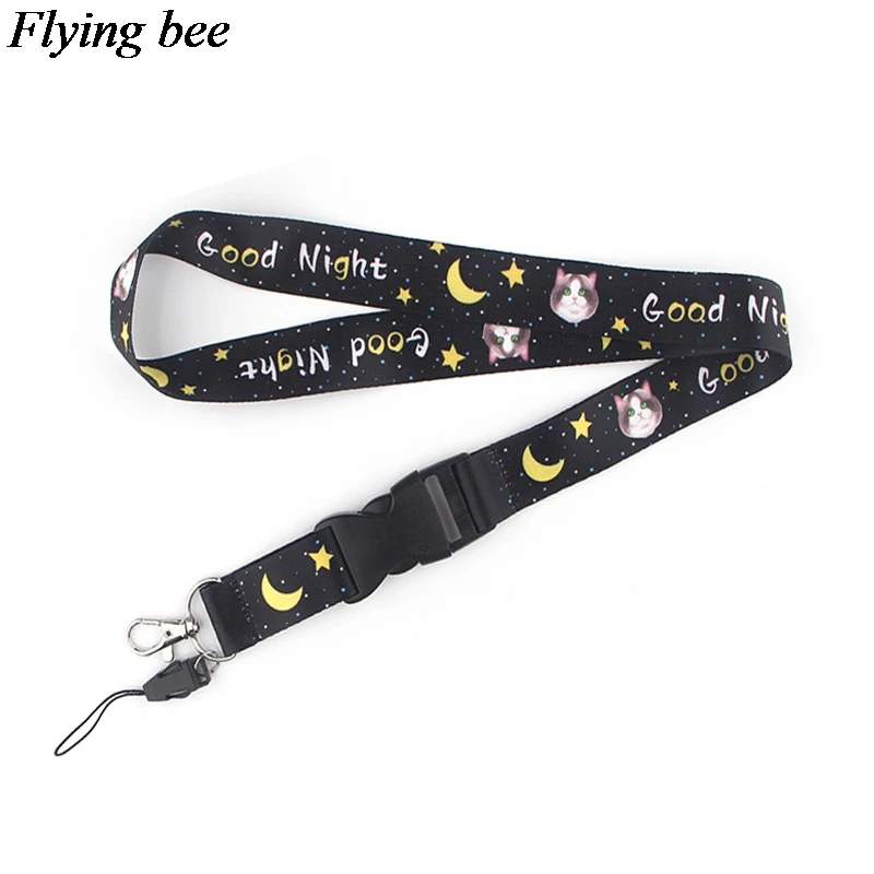 Брелок Flyingbee с котом, милый мультяшный шнурок для телефона, женский модный ремешок на шею, ремешки для ID карт, телефонных ключей X0589
Брелок Flyingbee с котом, милый мультяшный шнурок для телефона, женский модный ремешок на шею, ремешки для ID карт, телефонных ключей X0589