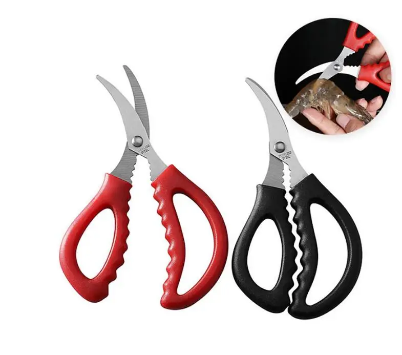 Lobster Fish Shrimp Crab Scissors Shrimp Seafood Shells Scissors Stainless Steel Sharp Seafood Shears Kitchen Shears Tools#161
Lobster Fish Shrimp Crab Scissors Shrimp Seafood Shells Scissors Stainless Steel Sharp Seafood Shears Kitchen Shears Tools#161