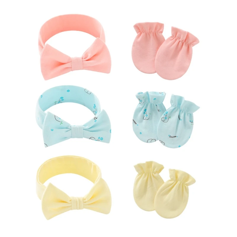 Baby Anti-scratching Gloves Bow Headband Set Newborn Mittens Hair Band Headwear Kit Shower Gifts
Baby Anti-scratching Gloves Bow Headband Set Newborn Mittens Hair Band Headwear Kit Shower Gifts