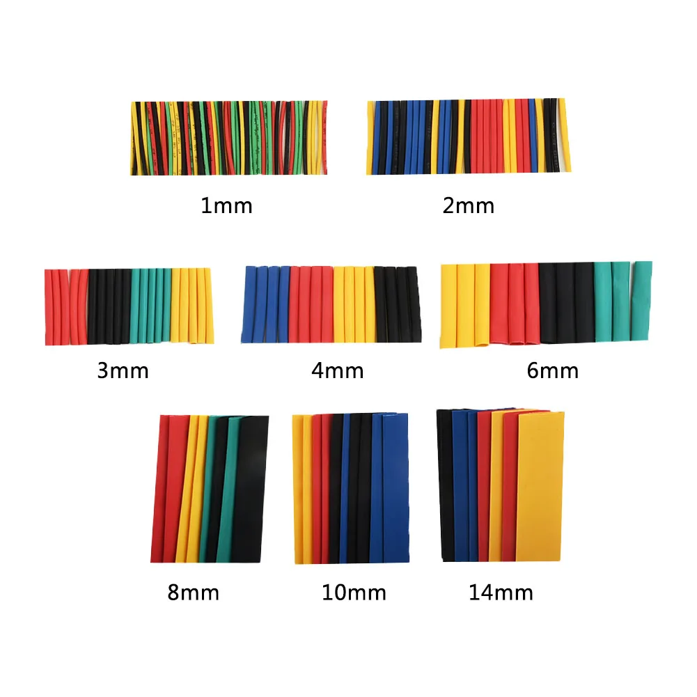 164PCS Polyolefin Heat Shrink Tubing Tube Sleeve Kit Car Electrical Assorted Cable Insulation Shrinkable Wire Cable Mix Colors
164PCS Polyolefin Heat Shrink Tubing Tube Sleeve Kit Car Electrical Assorted Cable Insulation Shrinkable Wire Cable Mix Colors