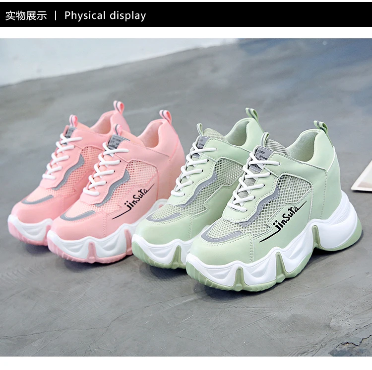 New Platform Sneakers Shoes Breathable Casual Shoes Woman Fashion Height Increasing Mesh Ladies Shoes Slip-On Chaussure Femme
New Platform Sneakers Shoes Breathable Casual Shoes Woman Fashion Height Increasing Mesh Ladies Shoes Slip-On Chaussure Femme
