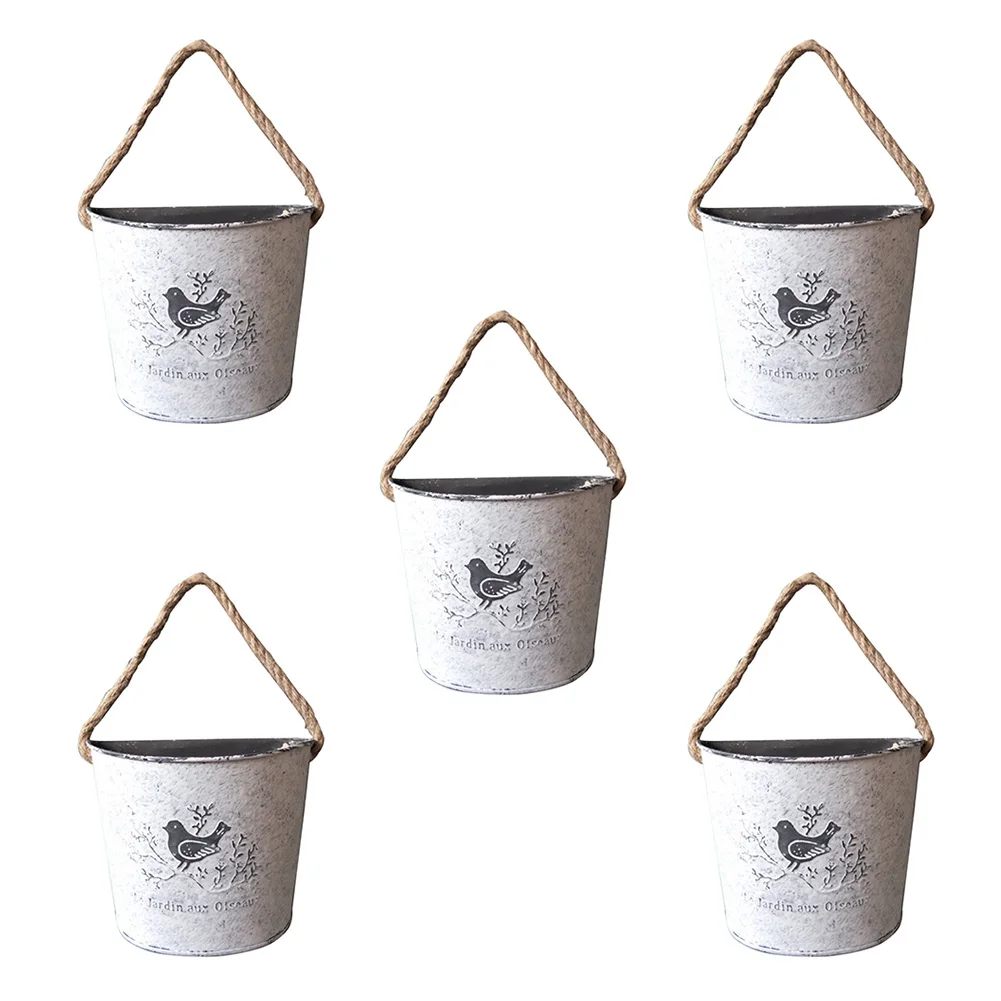 5pcs Hanging Planter Basket Garden Indoor Outdoor Crafts Backyard Practical Easy Install Wrought Iron Flower Pot Retro Balcony
5pcs Hanging Planter Basket Garden Indoor Outdoor Crafts Backyard Practical Easy Install Wrought Iron Flower Pot Retro Balcony