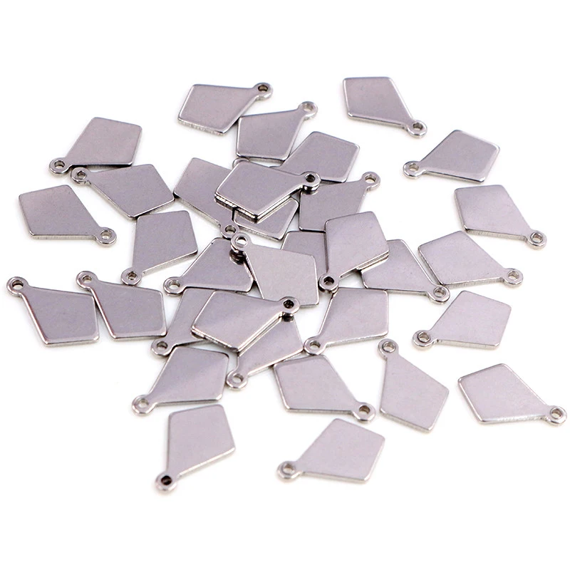 30pc/lot 12x8mm rhombus Charms 316 Stainless Steel geometric Charms for necklace pendant charms diy jewelry making-R8-47
30pc/lot 12x8mm rhombus Charms 316 Stainless Steel geometric Charms for necklace pendant charms diy jewelry making-R8-47