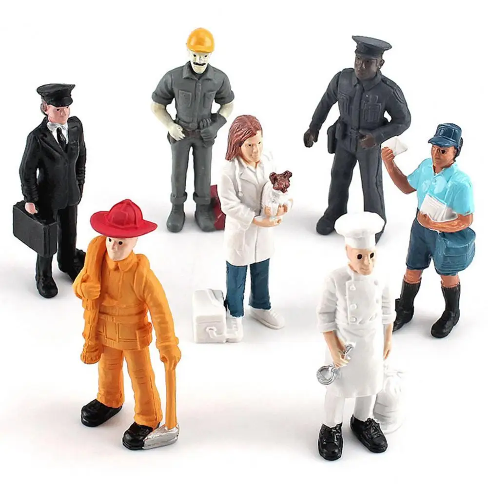 7Pcs/Set Hand Painted Miniature Landscape Figurine High Simulated Workplace Fireman Policeman Landscape Figurine for Decoration
7Pcs/Set Hand Painted Miniature Landscape Figurine High Simulated Workplace Fireman Policeman Landscape Figurine for Decoration