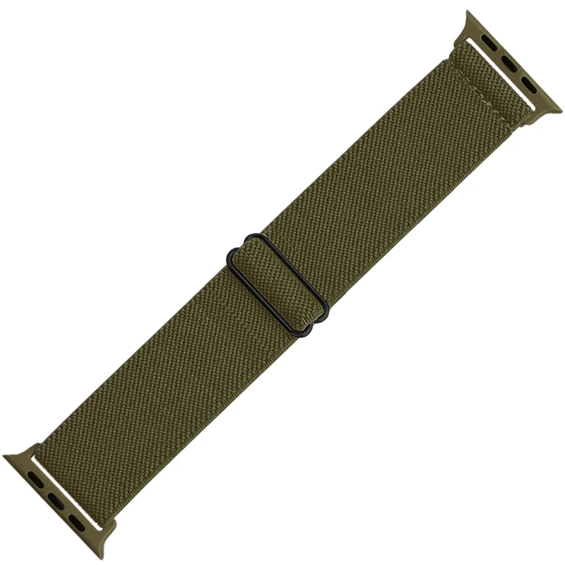 Ремешок нейлоновый для Apple Watch Band 44 мм 40 45 41 42 38 регулируемый Воздухопроницаемый