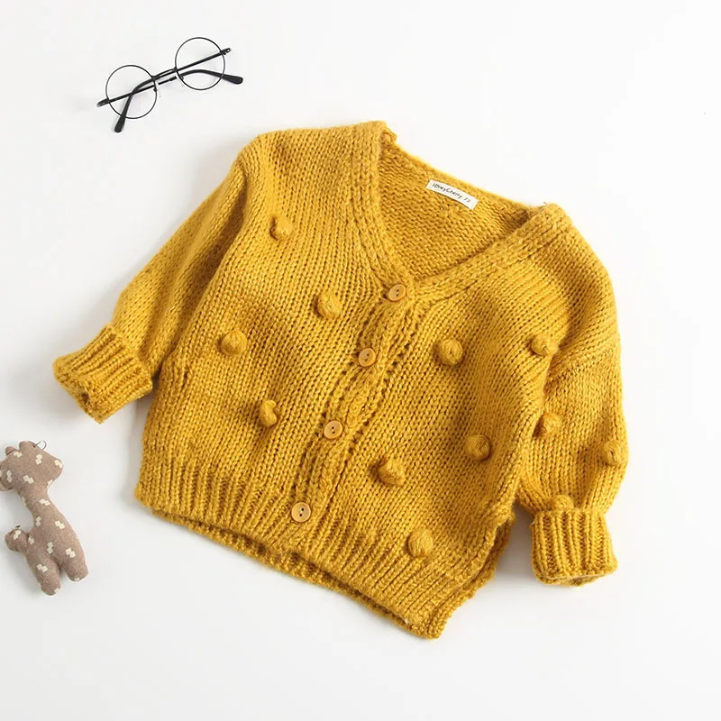 Фото Свитер для новорожденных девочек детская одежда на осень и зиму вязаный свитер