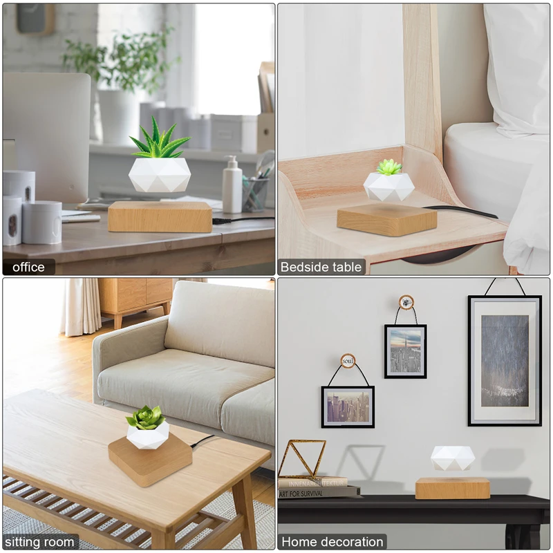 Levitating Air Bonsai Pot Rotation Flower Pot Planters Magnetic Suspension Floating Pot Potted Plant Home Desk Decor
Levitating Air Bonsai Pot Rotation Flower Pot Planters Magnetic Suspension Floating Pot Potted Plant Home Desk Decor