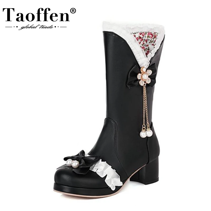 Taoffen/размеры 30-43; Высокие сапоги; Обувь в стиле Лолиты для женщин; Стильная обувь на толстом высоком каблуке с украшением в виде цепочки; Нови...
Taoffen/размеры 30-43; Высокие сапоги; Обувь в стиле Лолиты для женщин; Стильная обувь на толстом высоком каблуке с украшением в виде цепочки; Нови...