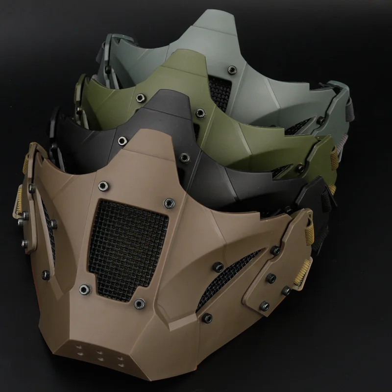 Tactical CS Half Face Mask Airsoft Paintball Hunting Mask Military CS Game Protective Face Mask Black tan green
Tactical CS Half Face Mask Airsoft Paintball Hunting Mask Military CS Game Protective Face Mask Black tan green