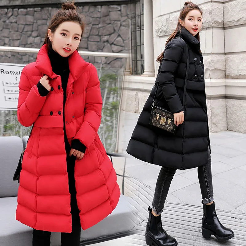 Down Cotton Coat Female Winter Long Padded Clothing Women Korean Slim Waist Padded Coat Female Straight Outwear Pocket 2020 Q136
Down Cotton Coat Female Winter Long Padded Clothing Women Korean Slim Waist Padded Coat Female Straight Outwear Pocket 2020 Q136