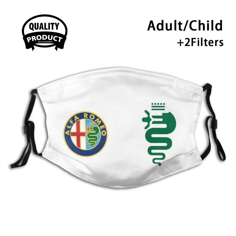 Alfa Old Badge & Biscione-Color/White Face Mask With Filter Alfa Alfa Romeo Alfa Biscione Alfa Snake
Alfa Old Badge & Biscione-Color/White Face Mask With Filter Alfa Alfa Romeo Alfa Biscione Alfa Snake