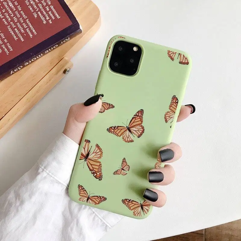 Vintage Butterfly Fashion Phone Case Green Candy Color for iPhone 6 7 8 11 12 s mini pro X XS XR MAX Plus 
Vintage Butterfly Fashion Phone Case Green Candy Color for iPhone 6 7 8 11 12 s mini pro X XS XR MAX Plus