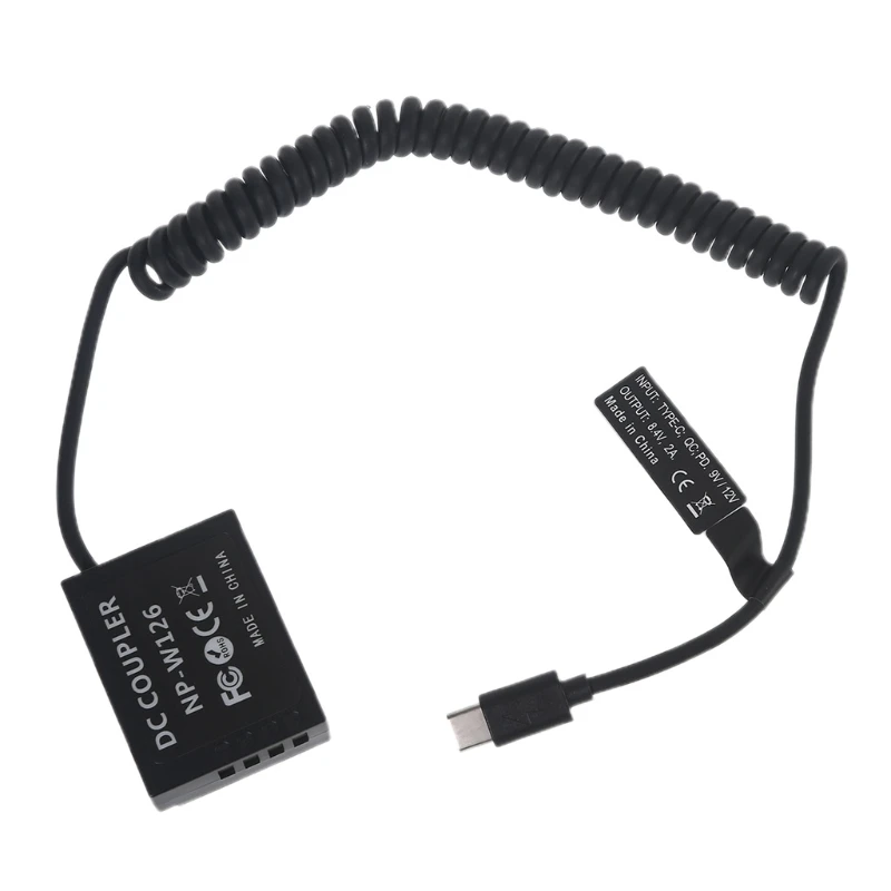 2022 New Camera Battery Adapter Spring Cable Type C to NP-W126 Low Temperature Tolerance 
2022 New Camera Battery Adapter Spring Cable Type C to NP-W126 Low Temperature Tolerance