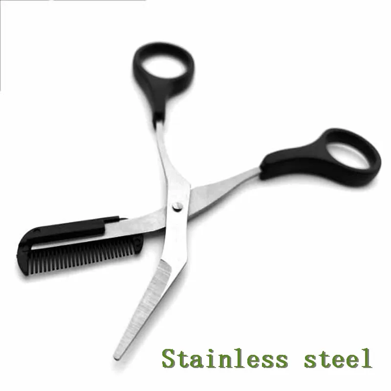 1PC Stainless Steel Eyebrow Trimmer Grooming Eyelash Thinning Shears Comb Face Hair Scissor Clip Cosmetic Makeup Tool 12.8cm
1PC Stainless Steel Eyebrow Trimmer Grooming Eyelash Thinning Shears Comb Face Hair Scissor Clip Cosmetic Makeup Tool 12.8cm
