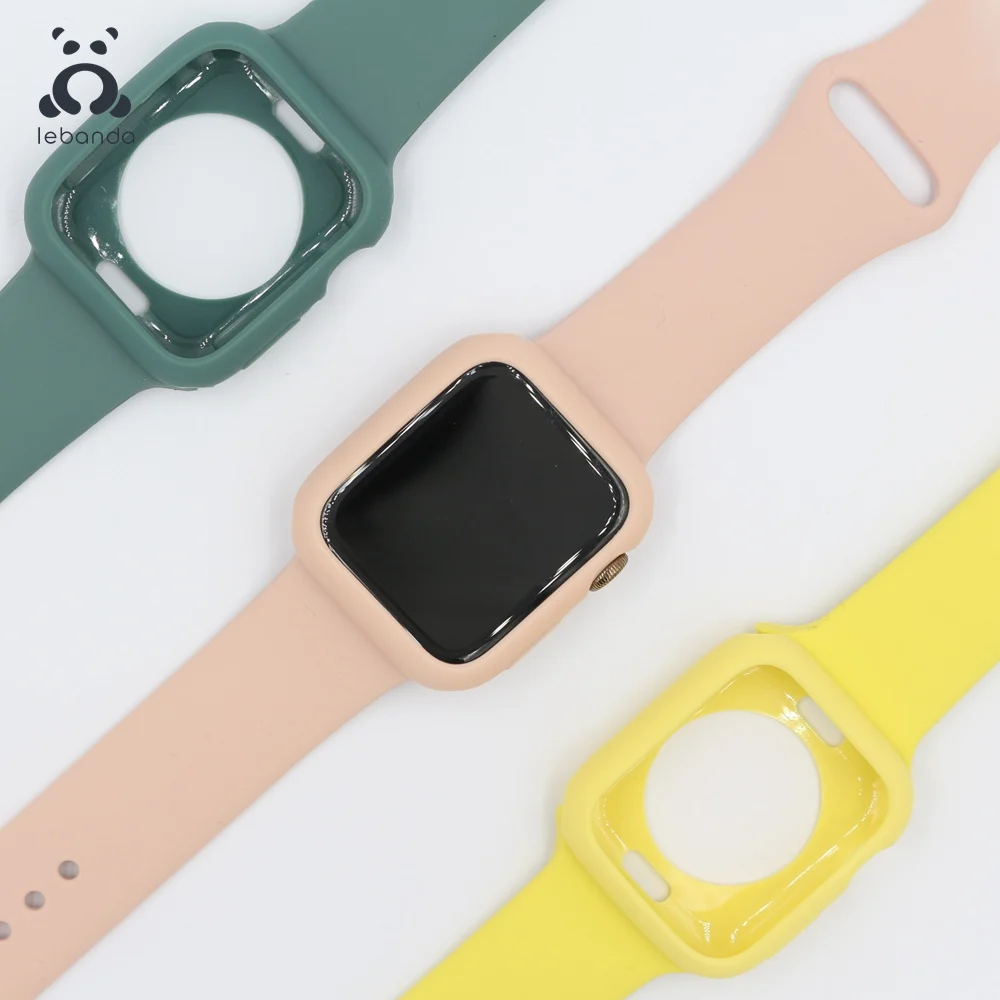 Leband band with case for apple watch series 6 SE 5 4 3 2 1 strap for iwatch with cover silicone band 38 40 42 44mm candy color
Leband band with case for apple watch series 6 SE 5 4 3 2 1 strap for iwatch with cover silicone band 38 40 42 44mm candy color