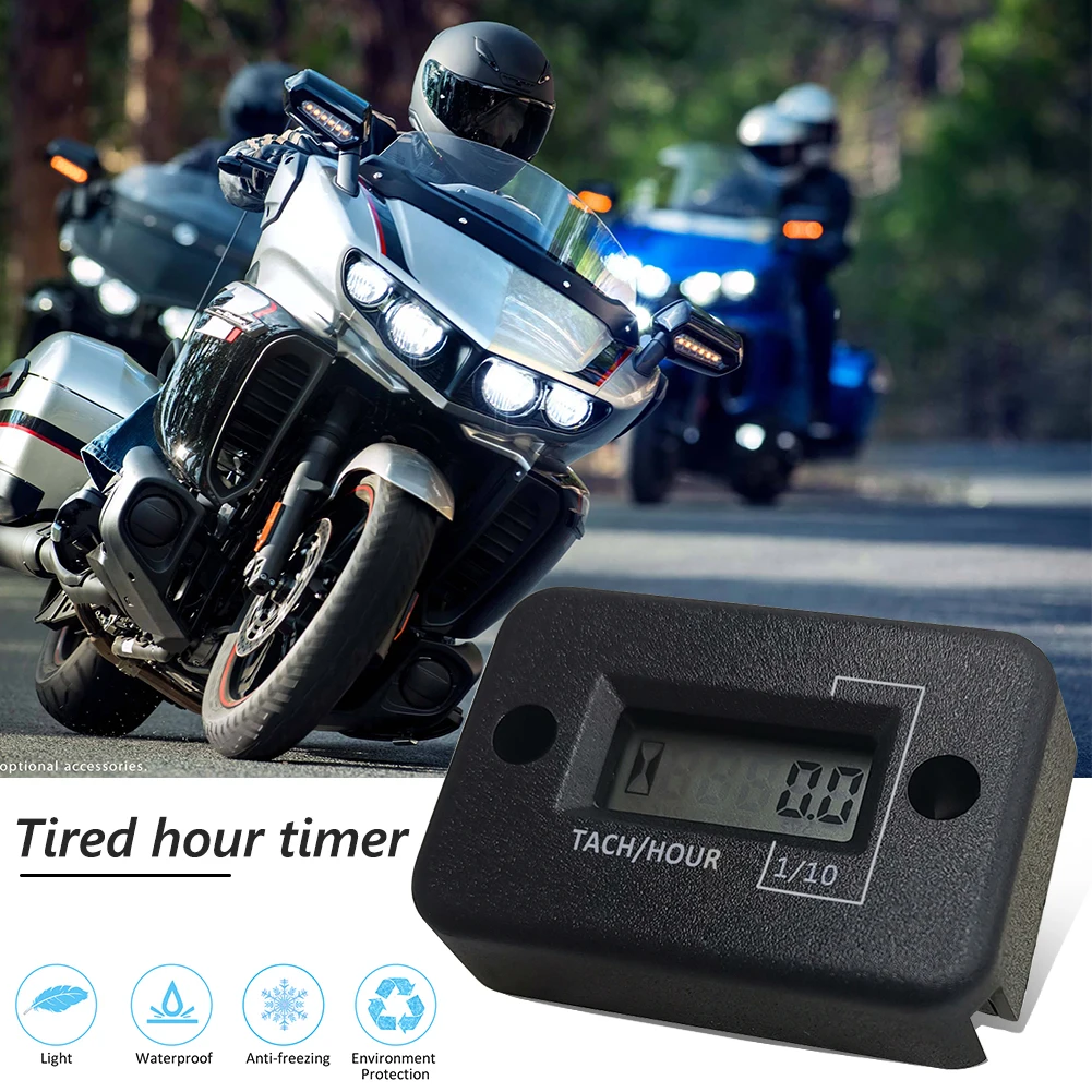 LCD Digital Tach Hour Meter Waterproof Tachometer RPM Gauge Outdoor Personal Car Parts Decoration for ATV Boat Marine
LCD Digital Tach Hour Meter Waterproof Tachometer RPM Gauge Outdoor Personal Car Parts Decoration for ATV Boat Marine