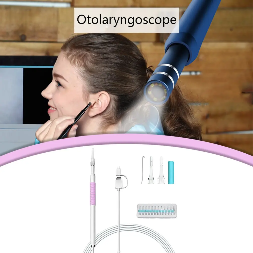 

3 в 1 портативный размер 5,5 мм Ухо Нос горло Мини HD Визуальный Инструмент для чистки ушей эндоскопа очиститель ушей инструмент для чистки уше...