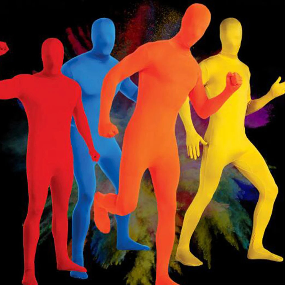 Adult Full Body Spandex Lycra Zentai Suit Orange Red Tight Suits Pure Color Halloween Party Unitard
Adult Full Body Spandex Lycra Zentai Suit Orange Red Tight Suits Pure Color Halloween Party Unitard