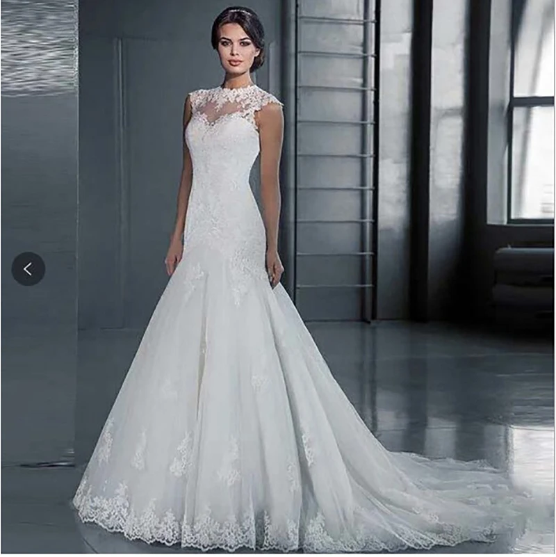 Ball Gown Sweetheart Bridal Gowns Vestido De Noiva novias vestidos High neck white Vintage Lace Wedding Dress elegant for girls
Ball Gown Sweetheart Bridal Gowns Vestido De Noiva novias vestidos High neck white Vintage Lace Wedding Dress elegant for girls
