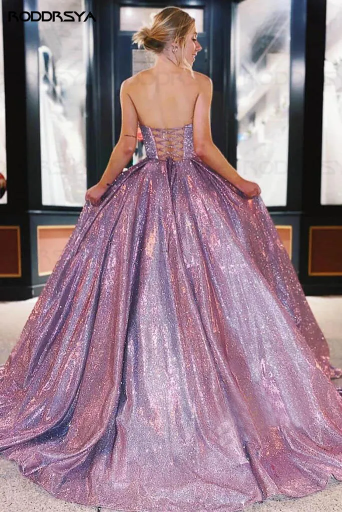 Pink Long Glitter Prom Dresses 2020 Sweetheart Lace-up Back Strapless Formal Evening Party Ball Gown Robe De Soiree with Pocket
Pink Long Glitter Prom Dresses 2020 Sweetheart Lace-up Back Strapless Formal Evening Party Ball Gown Robe De Soiree with Pocket