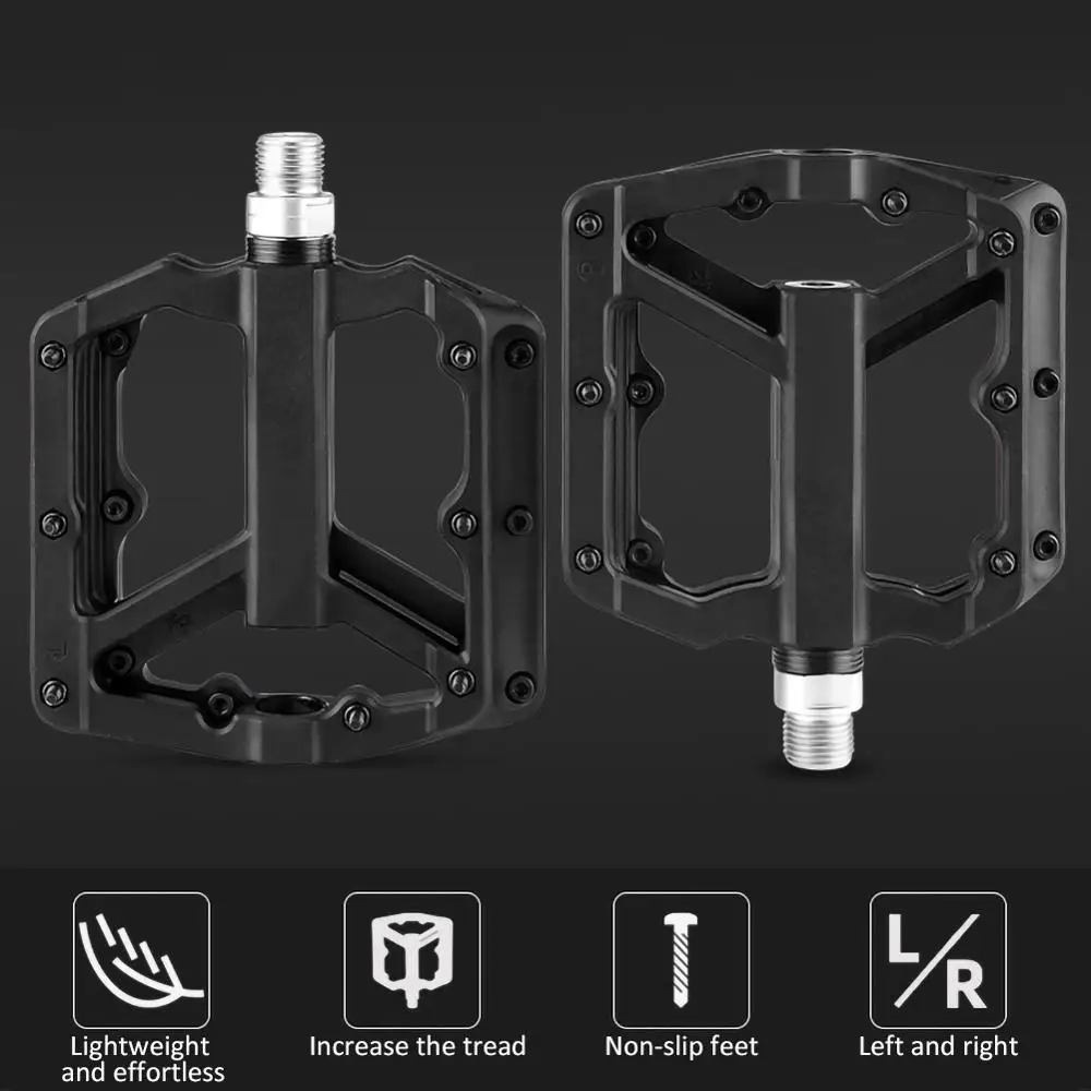 MTB Road Bicycle Pedals 3 Sealed Bearings Bicycle Pedals Mountain Bike Pedals Wide Platform Pedales Anti-slip and Rust-proof
MTB Road Bicycle Pedals 3 Sealed Bearings Bicycle Pedals Mountain Bike Pedals Wide Platform Pedales Anti-slip and Rust-proof