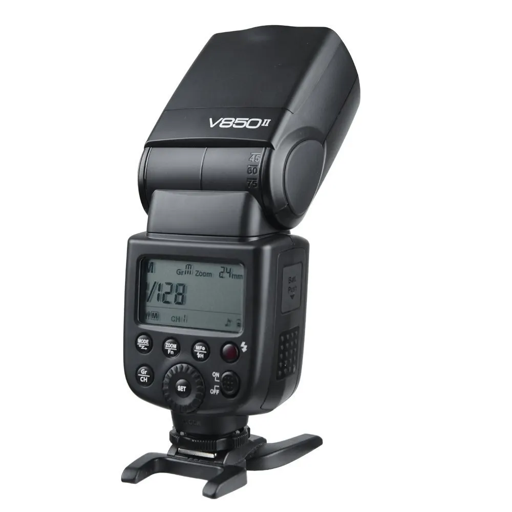 Godox V850II Built-in 2.4G Wireless X System Speedlite Supports Master Slave Li-ion Battery GN60 for Canon Nikon Pentax Olympus
Godox V850II Built-in 2.4G Wireless X System Speedlite Supports Master Slave Li-ion Battery GN60 for Canon Nikon Pentax Olympus