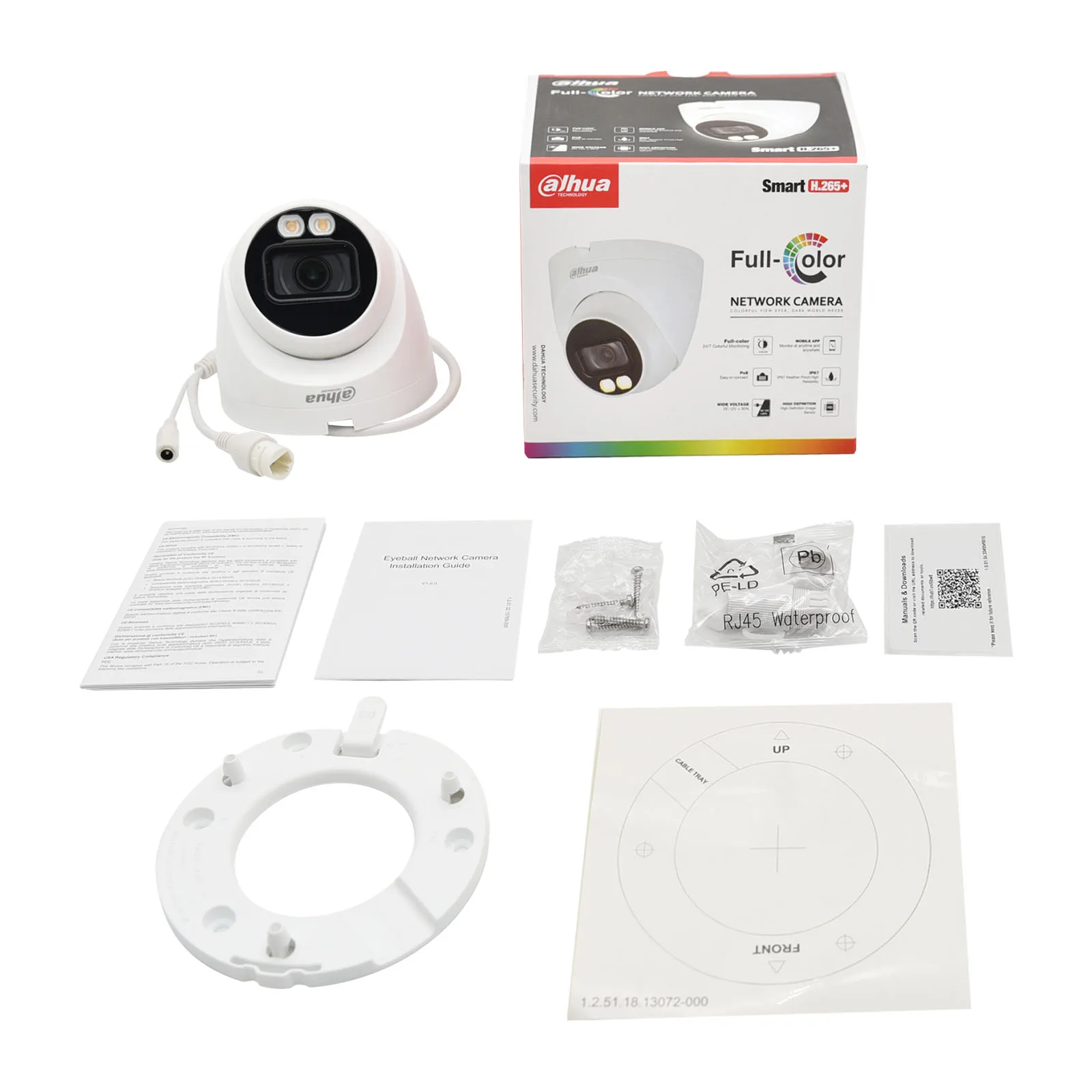 Dahua Original IP camera 4MP Ful-Color IPC-HDW2439T-AS-LED-S2 POE Built-in Mic SD card IP67 IVS IPC Colorful Night Vision US
Dahua Original IP camera 4MP Ful-Color IPC-HDW2439T-AS-LED-S2 POE Built-in Mic SD card IP67 IVS IPC Colorful Night Vision US