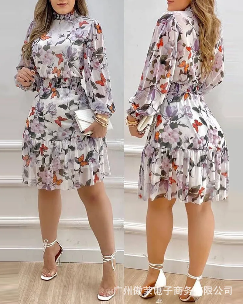 2022 women's new style dress color printing dress without positioning printing
2022 women's new style dress color printing dress without positioning printing