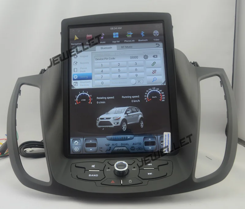 10.4" tesla style vertical screen android 9.0 Six core Car GPS radio Navigation for ford kuga Escape C-max 2013-2016 
10.4" tesla style vertical screen android 9.0 Six core Car GPS radio Navigation for ford kuga Escape C-max 2013-2016