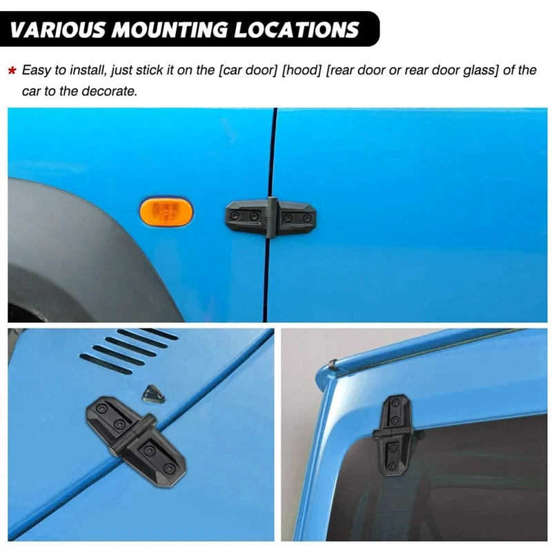 6PCS Car Door Hinge Cover for Suzuki Jimny 2019 2020 Engine Hood Hinge Decoration Cover Trim Decoration Fit Accessories
6PCS Car Door Hinge Cover for Suzuki Jimny 2019 2020 Engine Hood Hinge Decoration Cover Trim Decoration Fit Accessories
