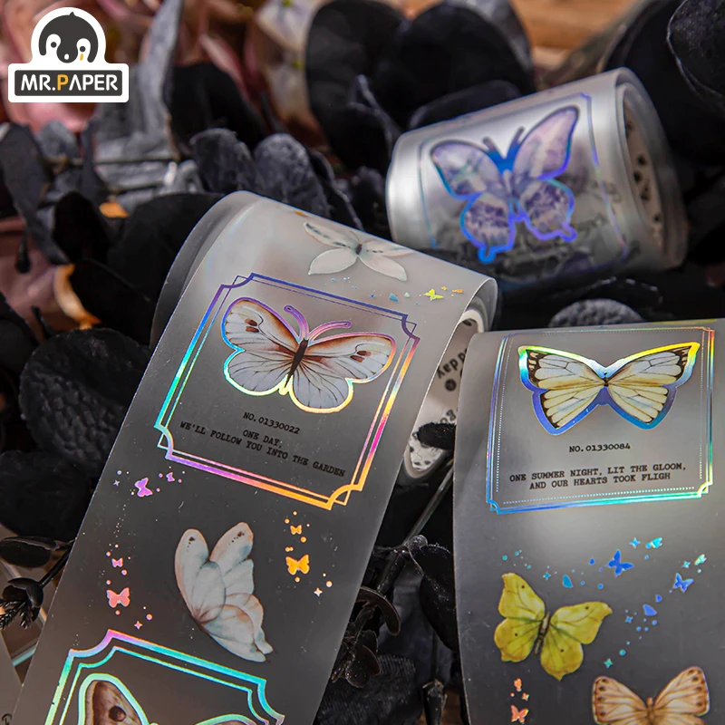 Mr.Paper 8Design Butterfly Dreamland Series Frosted Column Retro Vintage Style Long Independent Tape Pocket DIY Decoration
Mr.Paper 8Design Butterfly Dreamland Series Frosted Column Retro Vintage Style Long Independent Tape Pocket DIY Decoration
