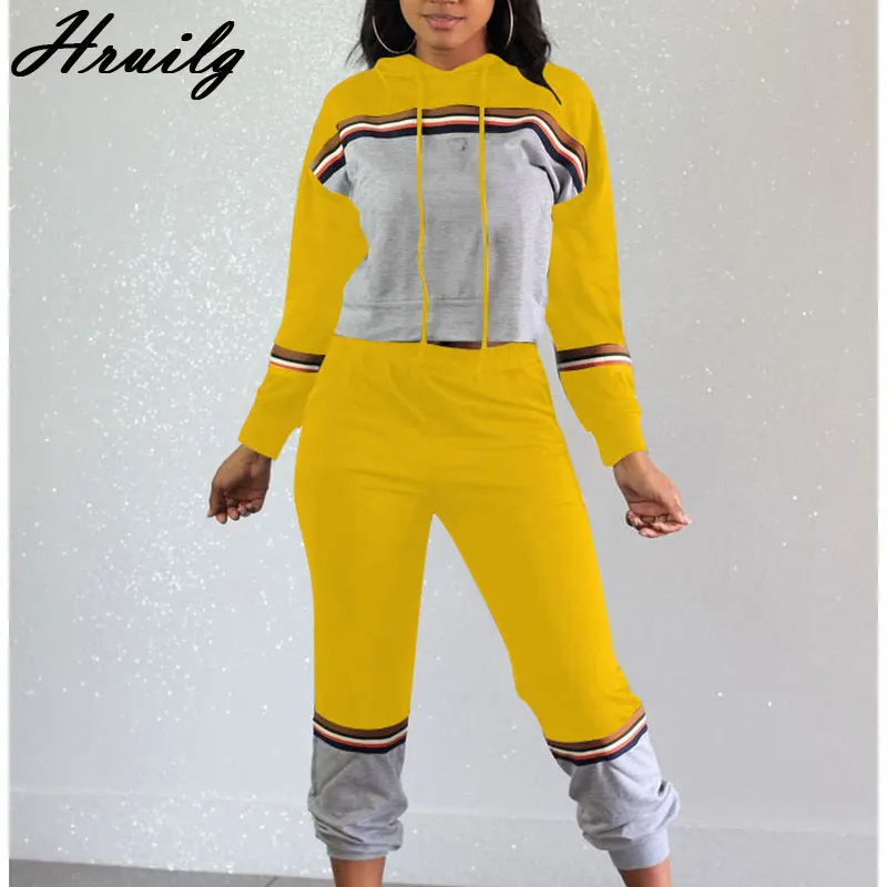 Plus Size Two Piece Sets Hooded Sweatshirt Long Pants Color Matching Set Clothes for Women Drawstring Sport Autumn 2 Piece Set
Plus Size Two Piece Sets Hooded Sweatshirt Long Pants Color Matching Set Clothes for Women Drawstring Sport Autumn 2 Piece Set