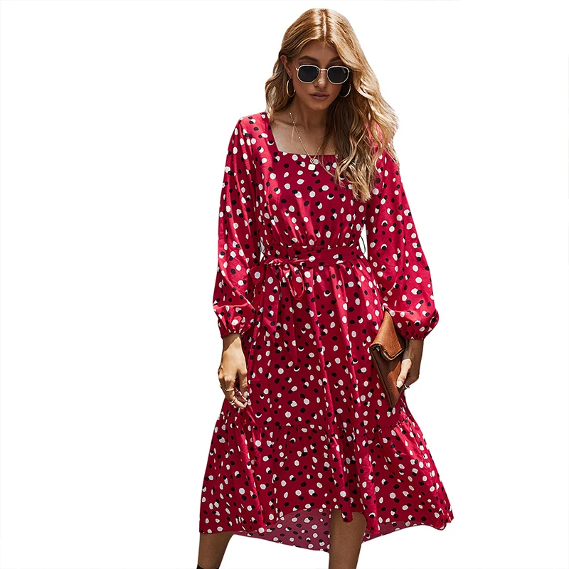 2020 New Classic Printed Elegant Square Collar Dress for Women In Autumn of Unique Elegant Design Various Sexy Casual Slim Thin
2020 New Classic Printed Elegant Square Collar Dress for Women In Autumn of Unique Elegant Design Various Sexy Casual Slim Thin