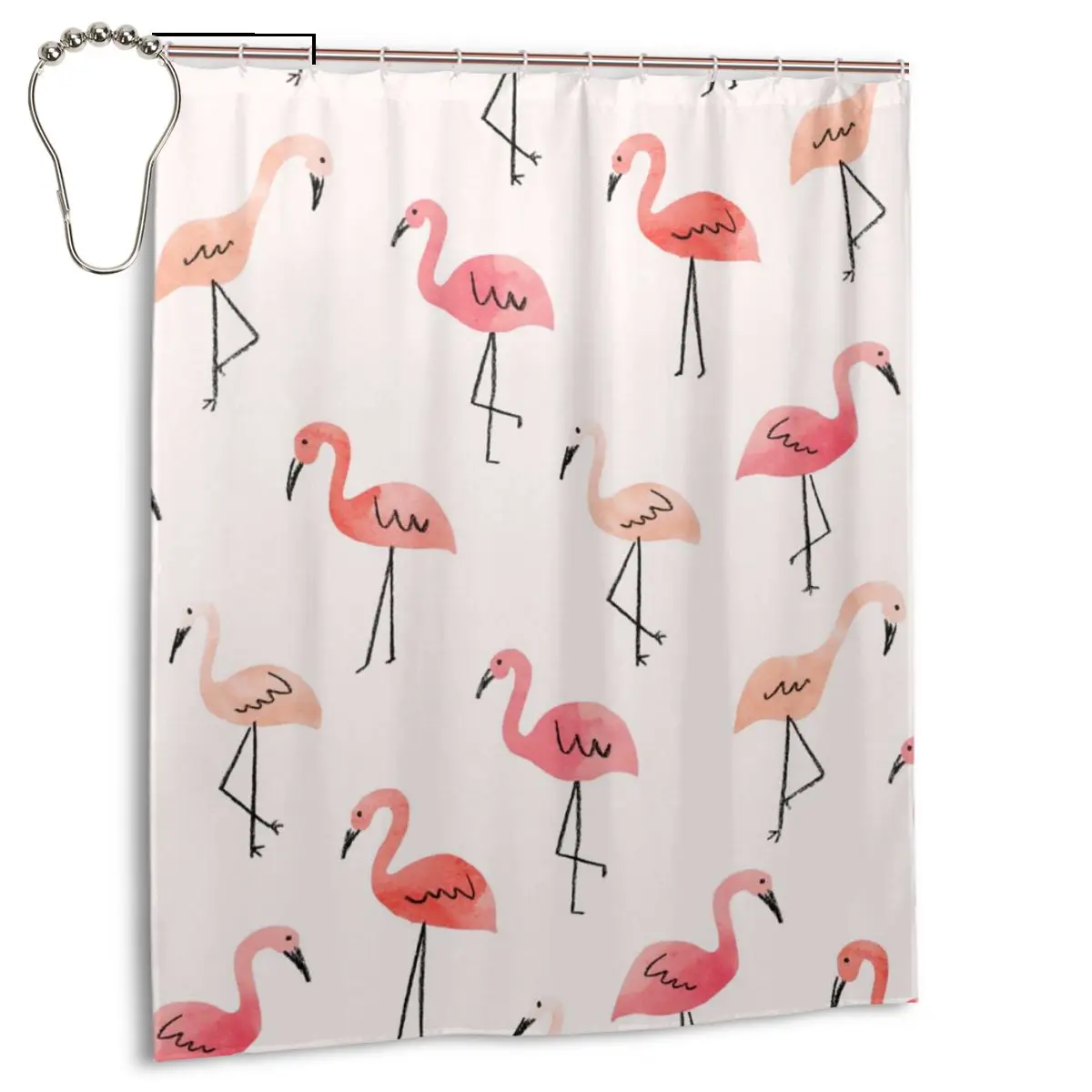 New Waterproof Cartoon Animal Shower Curtain Polyester Flamingos Showering Bath Decoration Curtains In The Bathroom
New Waterproof Cartoon Animal Shower Curtain Polyester Flamingos Showering Bath Decoration Curtains In The Bathroom