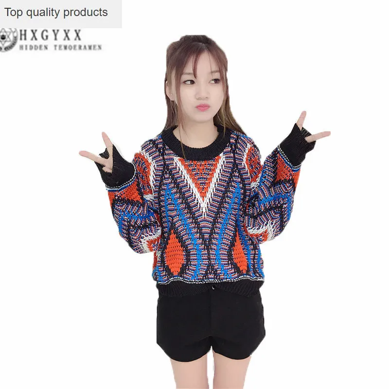 Spring and Autumn New Round Collar Women's Knitwear Korean Long Sleeve Short Sation Temperament Loose Large Size Sweater G0210
Spring and Autumn New Round Collar Women's Knitwear Korean Long Sleeve Short Sation Temperament Loose Large Size Sweater G0210