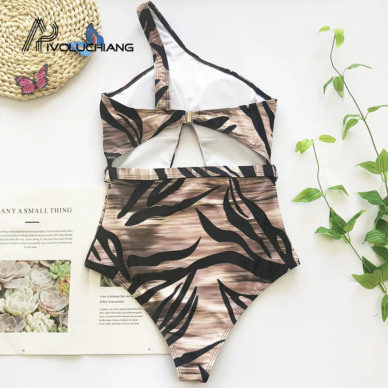 2020 Women Swimwear One Shoulder Hollow Out Backless High Waist Print Beachwear Bather One Piece Brazilian Monokinis Biquinis
2020 Women Swimwear One Shoulder Hollow Out Backless High Waist Print Beachwear Bather One Piece Brazilian Monokinis Biquinis