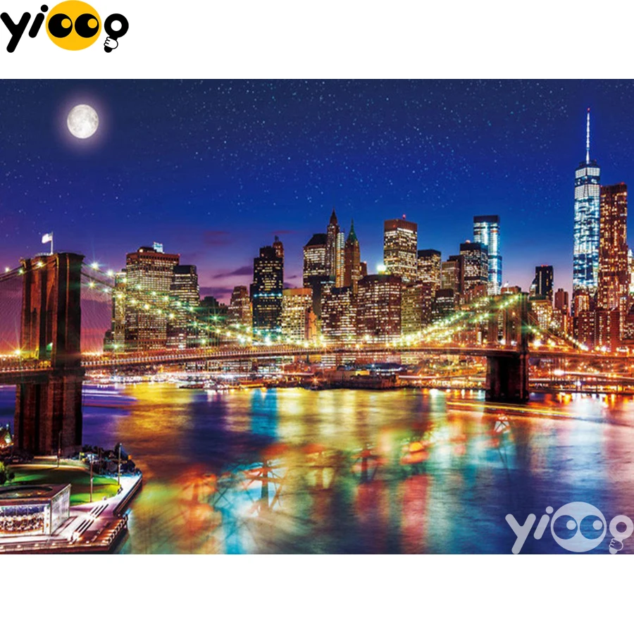 Full Square/Round Drill Diamond Painting Cross Stitch Embroidery Night Brooklyn Bridge Rhinestone Mosaic Home Decor Gift BX2300
Full Square/Round Drill Diamond Painting Cross Stitch Embroidery Night Brooklyn Bridge Rhinestone Mosaic Home Decor Gift BX2300
