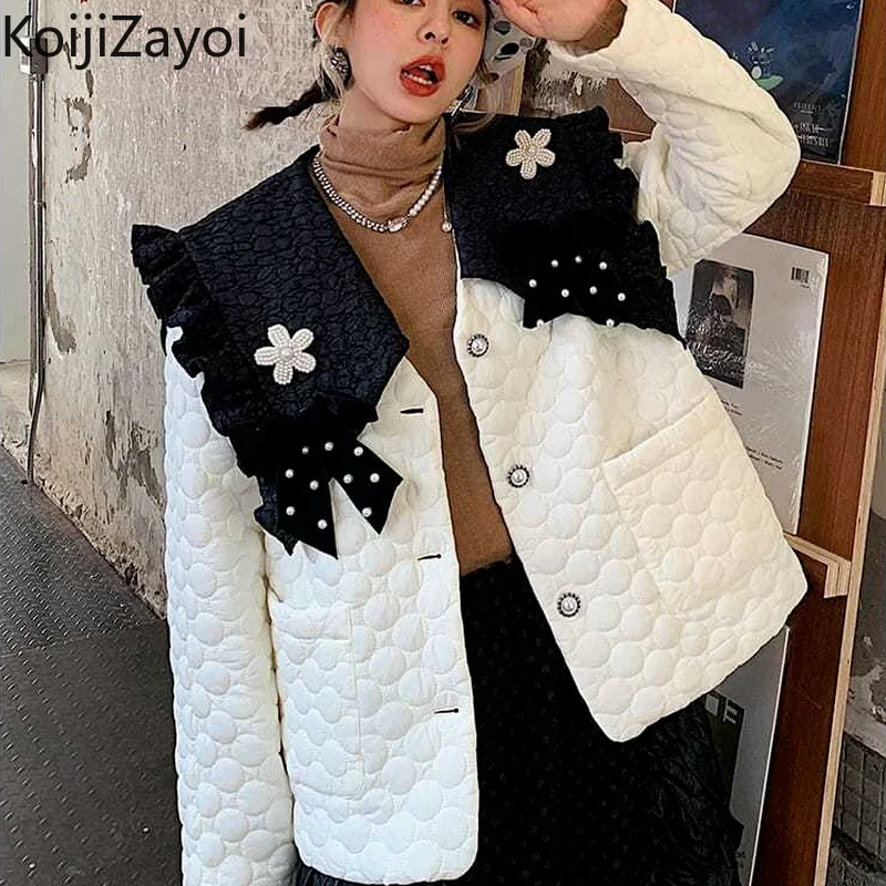 Koijizayoi, милые женские парки с цветочным рисунком, модное офисное женское шикарное корейское Стеганое пальто, осенне-зимние утепленные куртк... 
Koijizayoi, милые женские парки с цветочным рисунком, модное офисное женское шикарное корейское Стеганое пальто, осенне-зимние утепленные куртк...