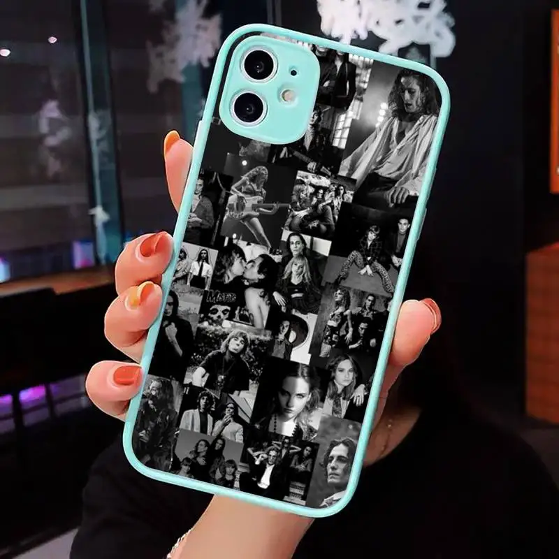 Maneskin Damiano David Phone Case For iPhone 12 11 Mini Pro XR XS Max 7 8 Plus X Matte transparent blue Back Cover
Maneskin Damiano David Phone Case For iPhone 12 11 Mini Pro XR XS Max 7 8 Plus X Matte transparent blue Back Cover