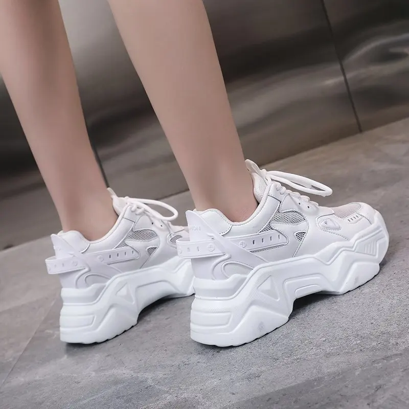 High Quality Fashion Lace-up Casual Walking Shoes Thick-soled Comfortable Soft Breathable Mesh Shoes Women's Sports Shoes 2021
High Quality Fashion Lace-up Casual Walking Shoes Thick-soled Comfortable Soft Breathable Mesh Shoes Women's Sports Shoes 2021