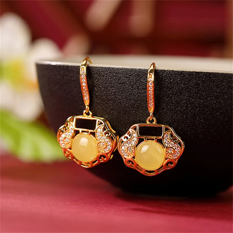 Uglyless RUYI China Chic Hollow Heart Earrings for Women Nature Meaty Agate Gemstones Earrings 925 Silver Brincos Crystals Jewel
Uglyless RUYI China Chic Hollow Heart Earrings for Women Nature Meaty Agate Gemstones Earrings 925 Silver Brincos Crystals Jewel