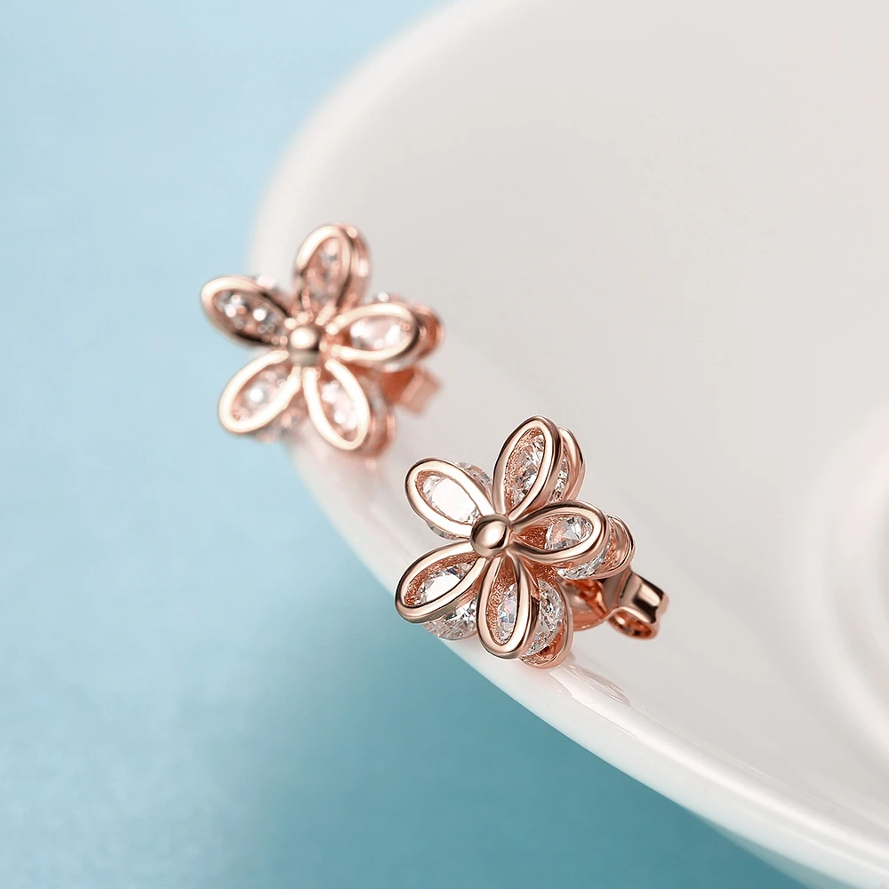 TE032 Elegant Flower 925 Sterling Silver Zirconia stone Earring For women Wedding Jewelry
TE032 Elegant Flower 925 Sterling Silver Zirconia stone Earring For women Wedding Jewelry