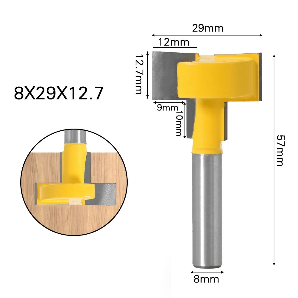 T-Slot & T-Track Slotting Router Bit 8mm Shank For Woodworking Chisel Cutter T-Slot Router Bit Cutting Tools
T-Slot & T-Track Slotting Router Bit 8mm Shank For Woodworking Chisel Cutter T-Slot Router Bit Cutting Tools