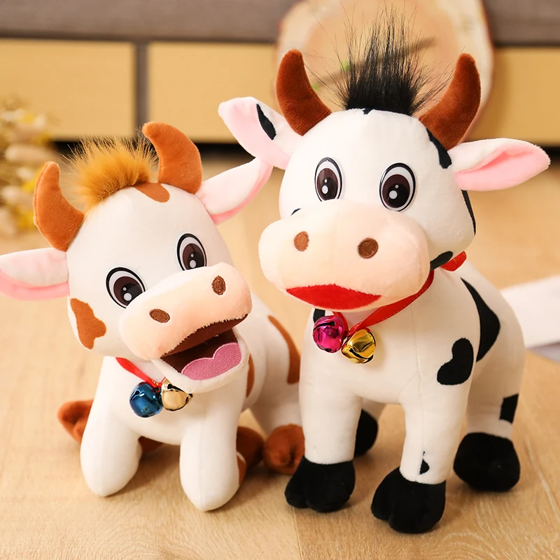 Забавные плюшевые игрушки в виде крупного рогатого скота в реальной жизни, милые мягкие куклы-животные, имитация коровы, игрушка, подарок на... 
Забавные плюшевые игрушки в виде крупного рогатого скота в реальной жизни, милые мягкие куклы-животные, имитация коровы, игрушка, подарок на...
