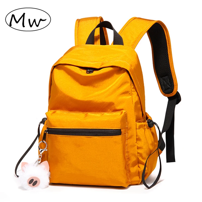 Женский рюкзак, сплошной цвет, оранжевый, для путешествий, школьная сумка, 2020 
Женский рюкзак, сплошной цвет, оранжевый, для путешествий, школьная сумка, 2020