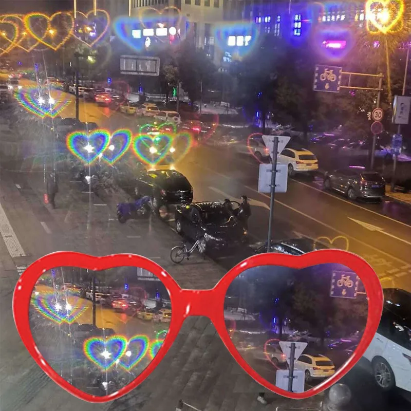 Love Glasses Special Effect Heart Shaped Glasses Watch The Lights Change To Heart Shape At Night Colorful Party Supplies Gift
Love Glasses Special Effect Heart Shaped Glasses Watch The Lights Change To Heart Shape At Night Colorful Party Supplies Gift