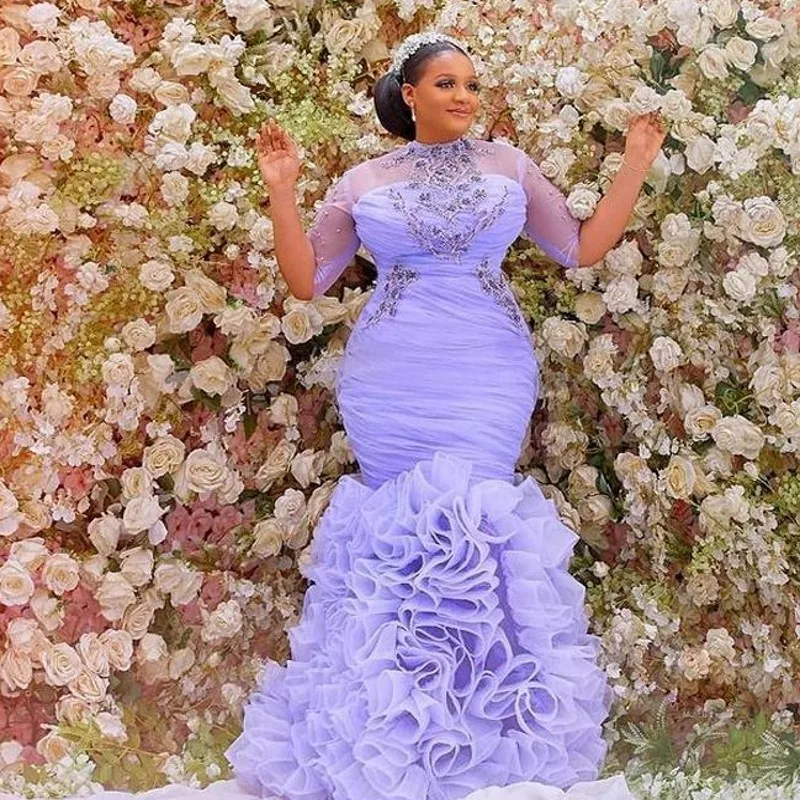 Бледно-лиловый под традиционное платье Aso Ebi размера плюс Русалка вечернее платье бисер Аппликации оборками снизу одежда с длинным рукавом платье для выпускного вечера платья партии
Бледно-лиловый под традиционное платье Aso Ebi размера плюс Русалка вечернее платье бисер Аппликации оборками снизу одежда с длинным рукавом платье для выпускного вечера платья партии