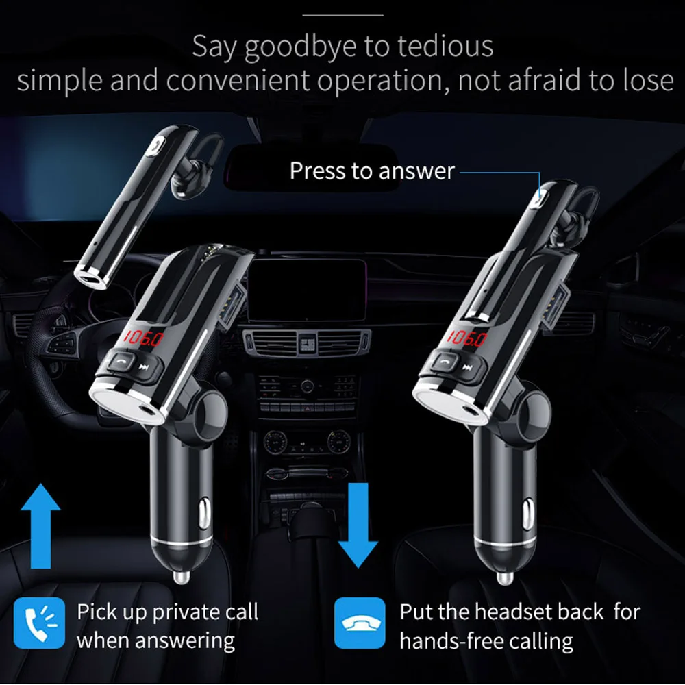 VR Robot Bluetooth 5.0 Car MP3 Player FM Transmitter Wireless Handsfree Car Kit Dual USB Charger Aadapter Support Private Call
VR Robot Bluetooth 5.0 Car MP3 Player FM Transmitter Wireless Handsfree Car Kit Dual USB Charger Aadapter Support Private Call